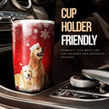 Christmas Golden Retrievers Tumbler Cup Custom Dog Car Interior Accessories - Gearcarcover - 3
