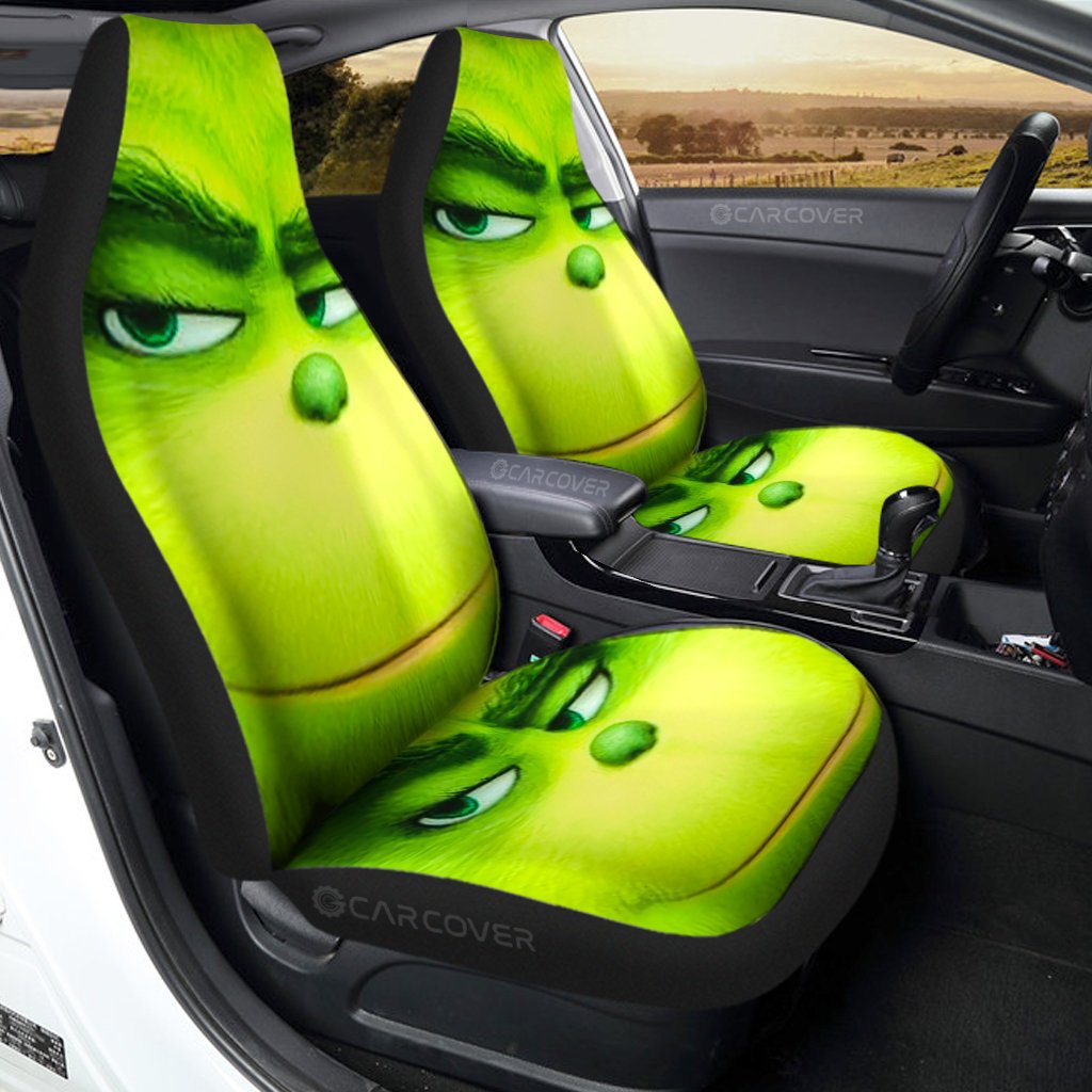 Christmas Grinch Car Seat Covers Custom Car Interior Accessories - Gearcarcover - 1