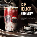 Christmas Pugs Tumbler Cup Custom Car Interior Accessories - Gearcarcover - 3