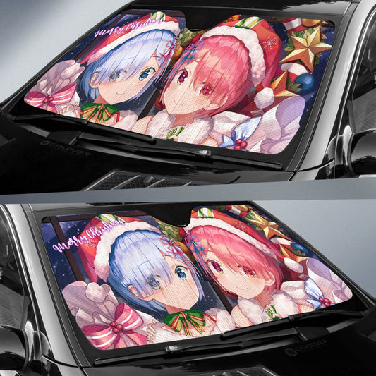 Christmas Re:Zero Car Sunshade Custom Anime Car Accessories - Gearcarcover - 2