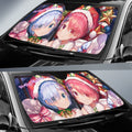 Christmas Re:Zero Car Sunshade Custom Anime Car Accessories - Gearcarcover - 2