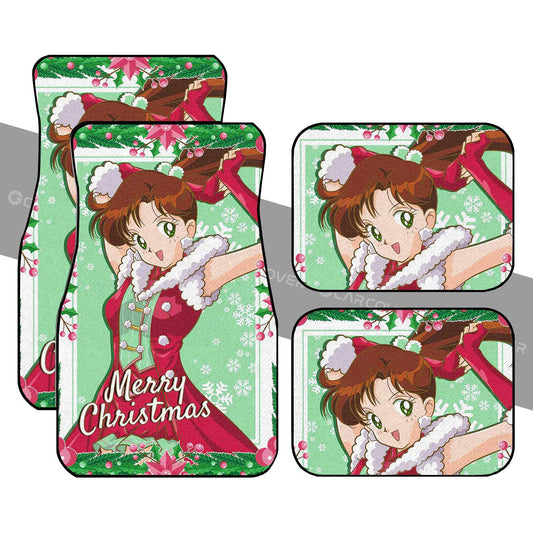 Christmas Sailor Jupiter Car Floor Mats Custom Anime Sailor Moon Car Accessories - Gearcarcover - 1