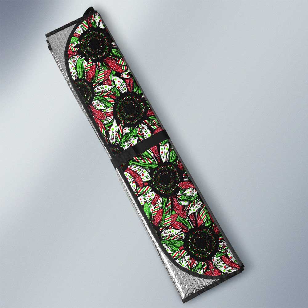 Christmas Sunflower Car Sunshade Custom Car Decoration - Gearcarcover - 3