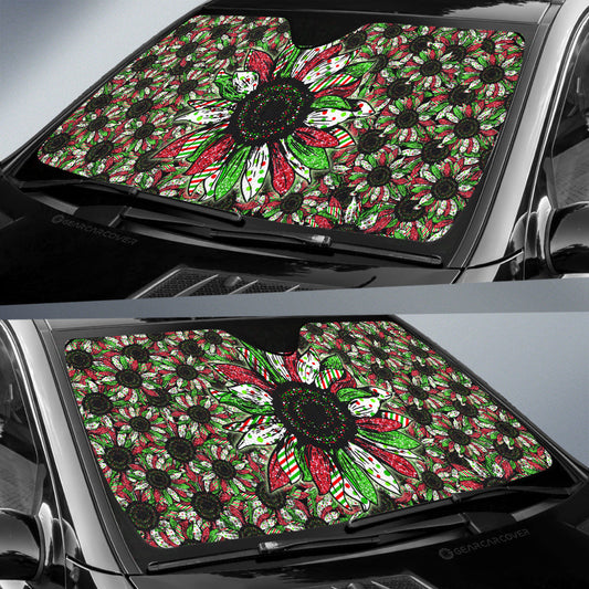 Christmas Sunflower Car Sunshade Custom Car Decoration - Gearcarcover - 2