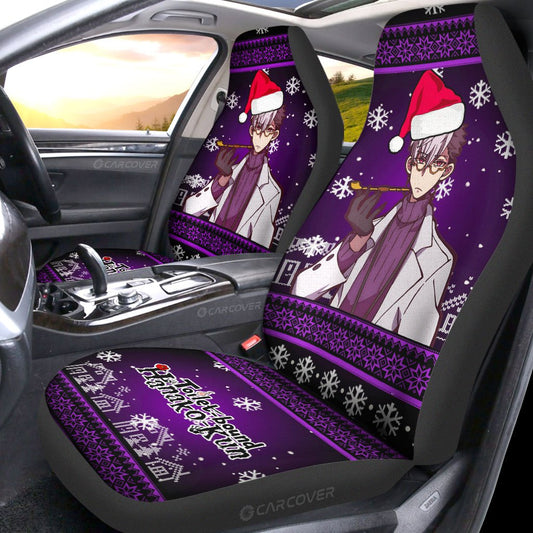 Christmas Toilet-Bound Hanako-kun Tsumogiri Car Seat Covers Custom Anime Car Accessories - Gearcarcover - 2