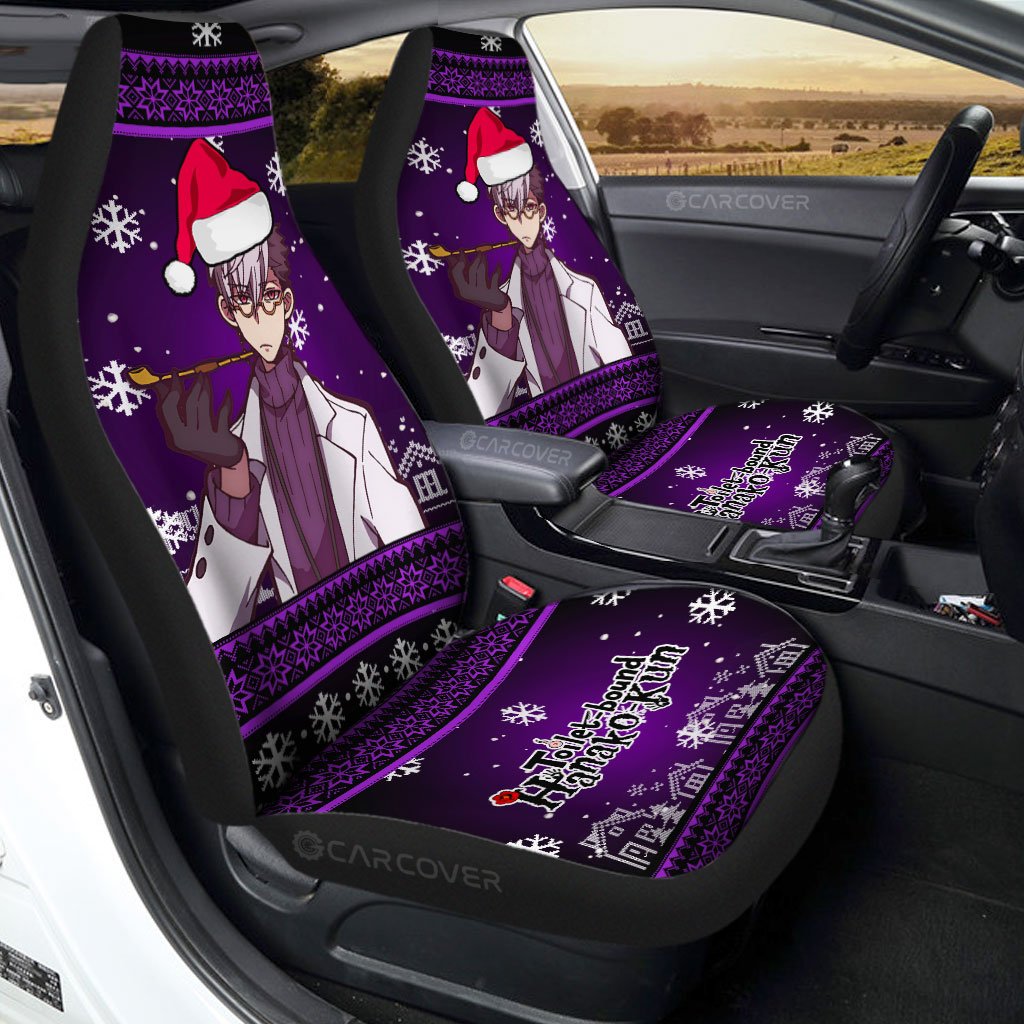 Christmas Toilet-Bound Hanako-kun Tsumogiri Car Seat Covers Custom Anime Car Accessories - Gearcarcover - 1