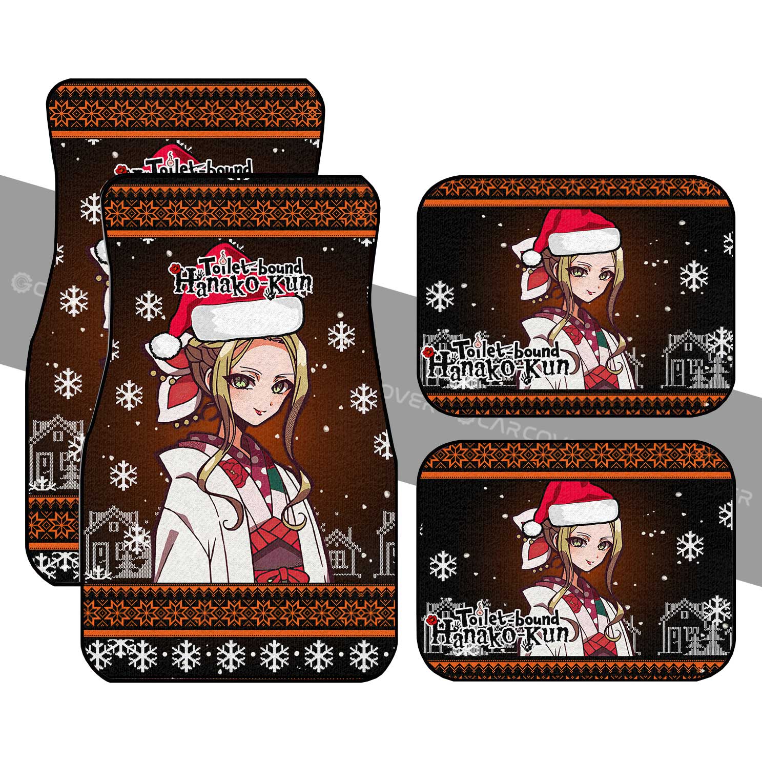 Christmas Toilet-Bound Hanako-kun Yako Car Floor Mats Custom Anime Car Interior Accessories - Gearcarcover - 1