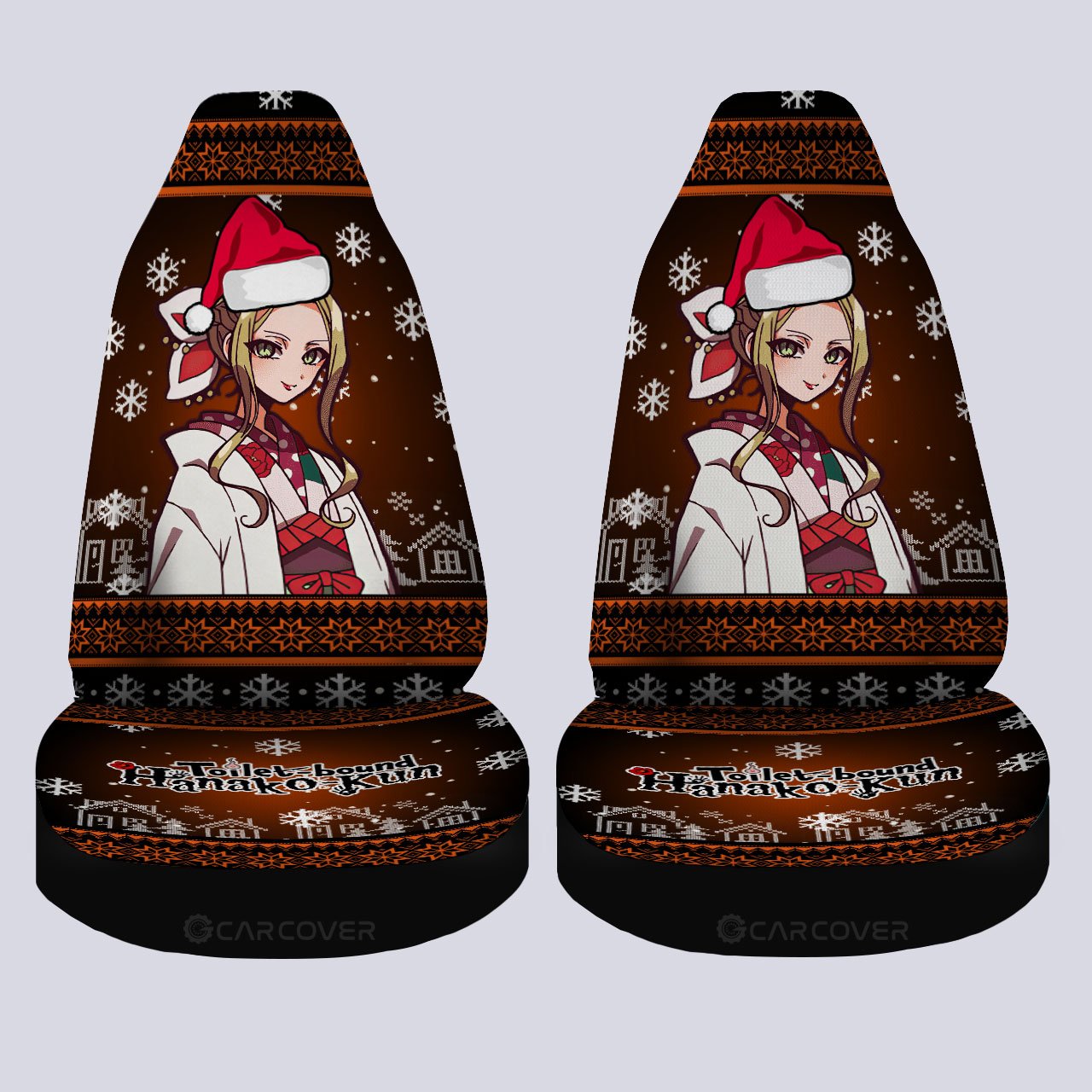 Christmas Toilet-Bound Hanako-kun Yako Car Seat Covers Custom Anime Car Interior Accessories - Gearcarcover - 4