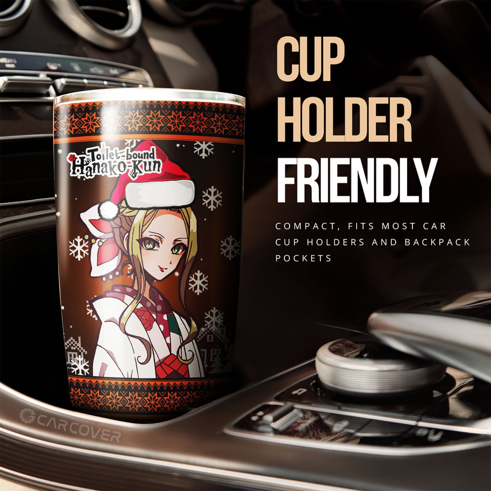 Christmas Toilet-Bound Hanako-kun Yako Tumbler Cup Custom Anime Car Interior Accessories - Gearcarcover - 2