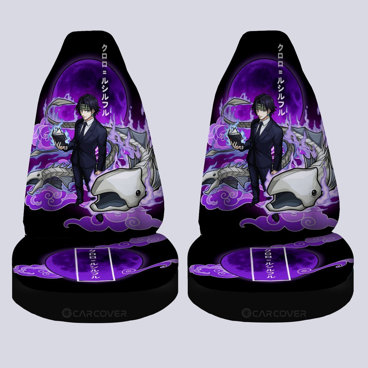 Chrollo Lucilfer Car Seat Covers Custom Anime Hunter x Hunter Car Accessories - Gearcarcover - 4