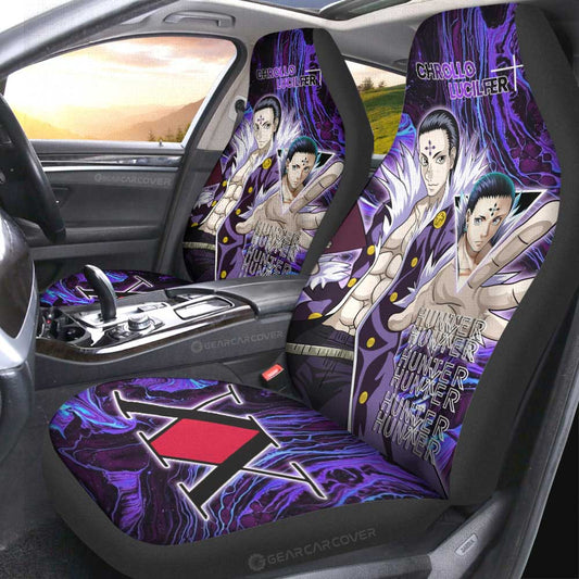 Chrollo Lucilfer Car Seat Covers Custom Hunter x Hunter Anime Car Accessories - Gearcarcover - 1