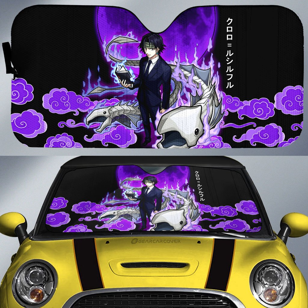 Chrollo Lucilfer Car Sunshade Custom Hunter x Hunter Anime Car Accessories - Gearcarcover - 1