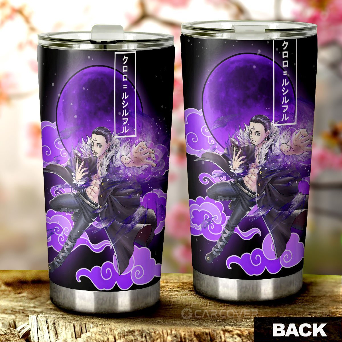 Chrollo Lucilfer Tumbler Cup Custom Anime Hunter x Hunter Car Interior Accessories - Gearcarcover - 3