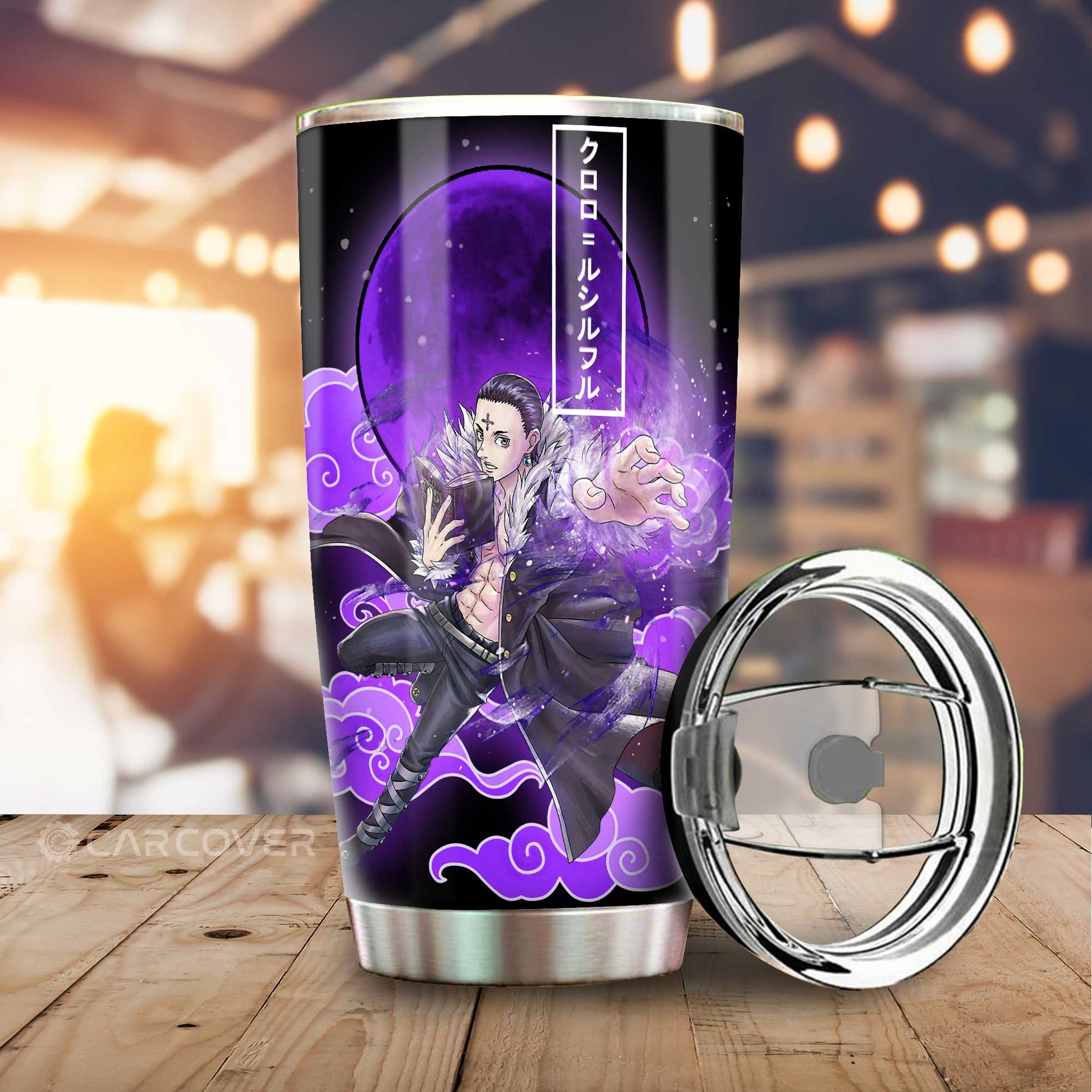 Chrollo Lucilfer Tumbler Cup Custom Anime Hunter x Hunter Car Interior Accessories - Gearcarcover - 1