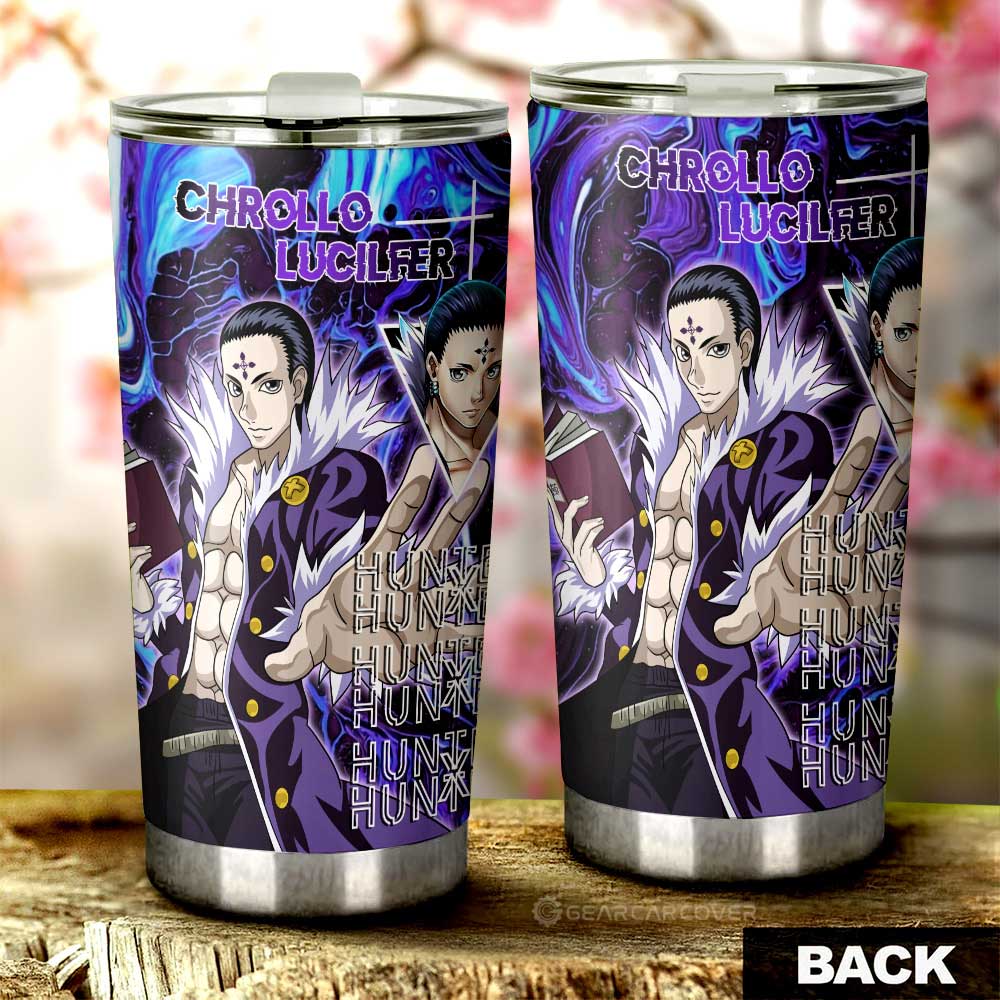 Chrollo Lucilfer Tumbler Cup Custom Hunter x Hunter Car Accessories - Gearcarcover - 3