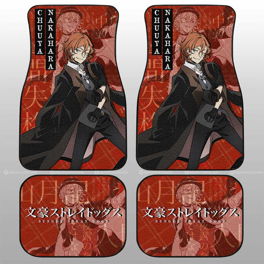 Chuuya Nakahara Car Floor Mats Custom Bungou Stray Dogs Anime Car Accessories - Gearcarcover - 1