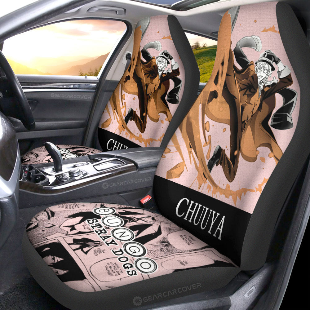 Chuuya Nakahara Car Seat Covers Custom Bungou Stray Dogs Anime Car Accessories - Gearcarcover - 4