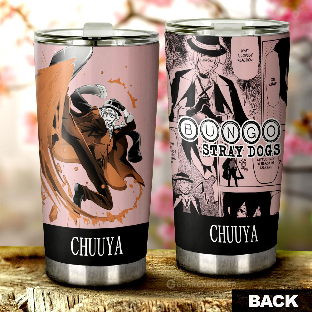 Chuuya Nakahara Tumbler Cup Custom Bungou Stray Dogs Anime Car Interior Accessories - Gearcarcover - 1