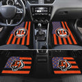 Cincinnati Bengals Car Floor Mats Custom US Flag Style - Gearcarcover - 2