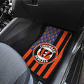 Cincinnati Bengals Car Floor Mats Custom US Flag Style - Gearcarcover - 3