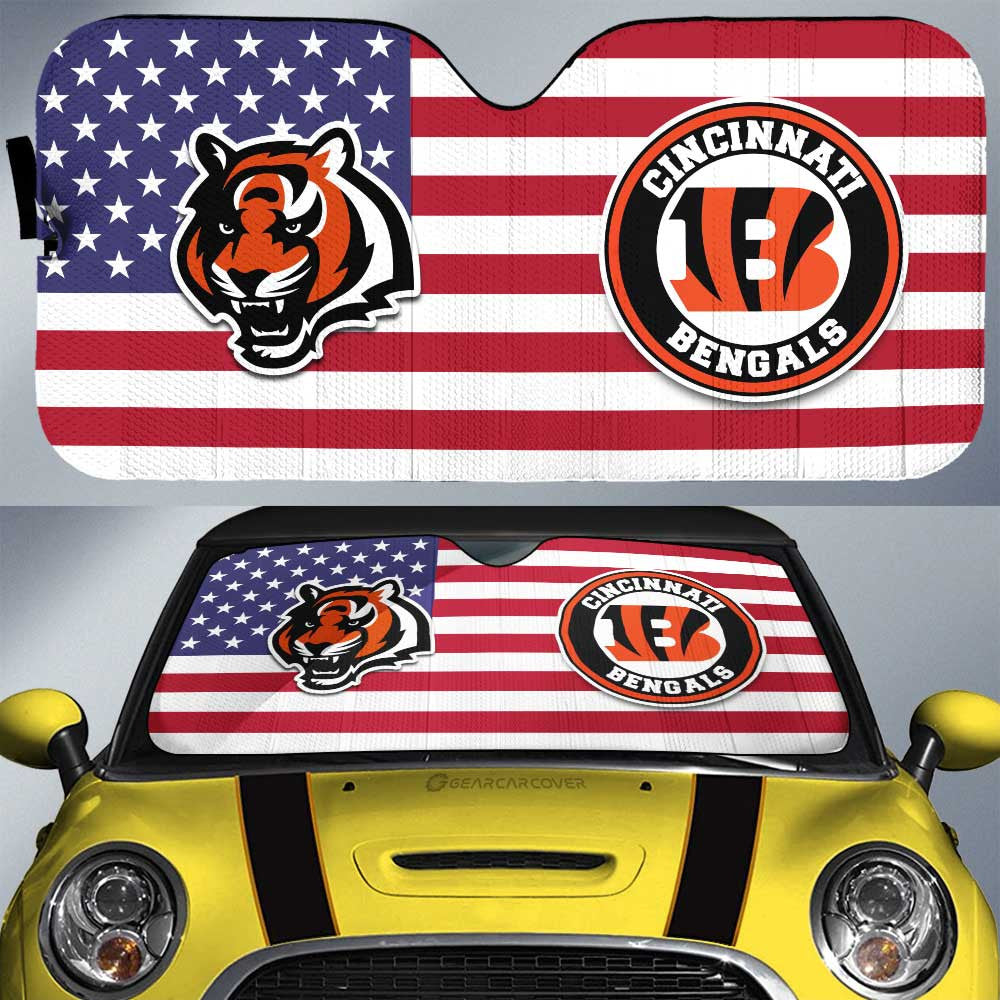 Cincinnati Bengals Car Sunshade Custom Car Decor Accessories - Gearcarcover - 1