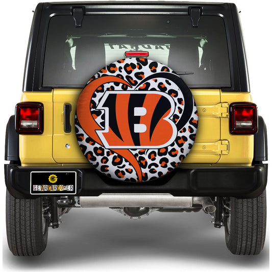 Cincinnati Bengals Spare Tire Cover Custom For Fans - Gearcarcover - 1