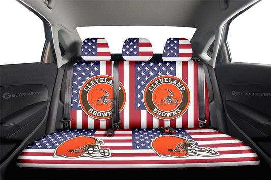 Cleveland Browns Car Back Seat Cover Custom Car Accessories - Gearcarcover - 2