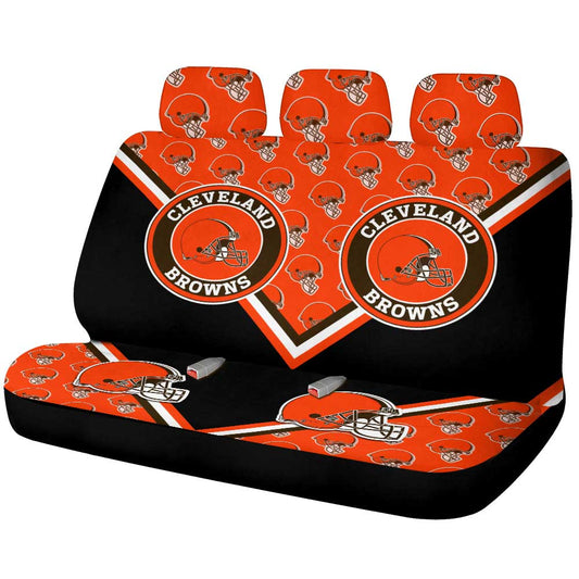 Cleveland Browns Car Back Seat Cover Custom Car Decorations For Fans - Gearcarcover - 1