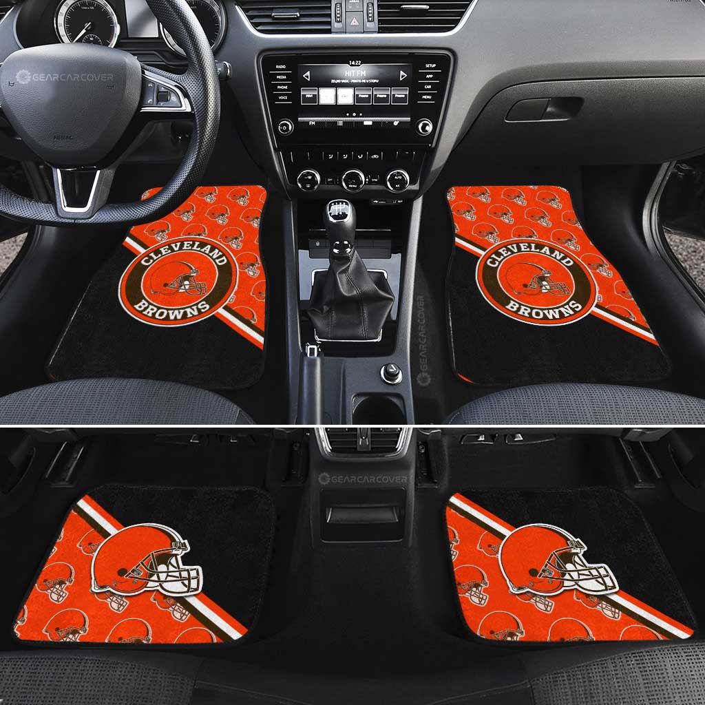 Cleveland Browns Car Floor Mats Custom Car Accessories For Fans - Gearcarcover - 2