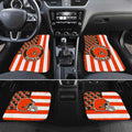 Cleveland Browns Car Floor Mats Custom US Flag Style - Gearcarcover - 2