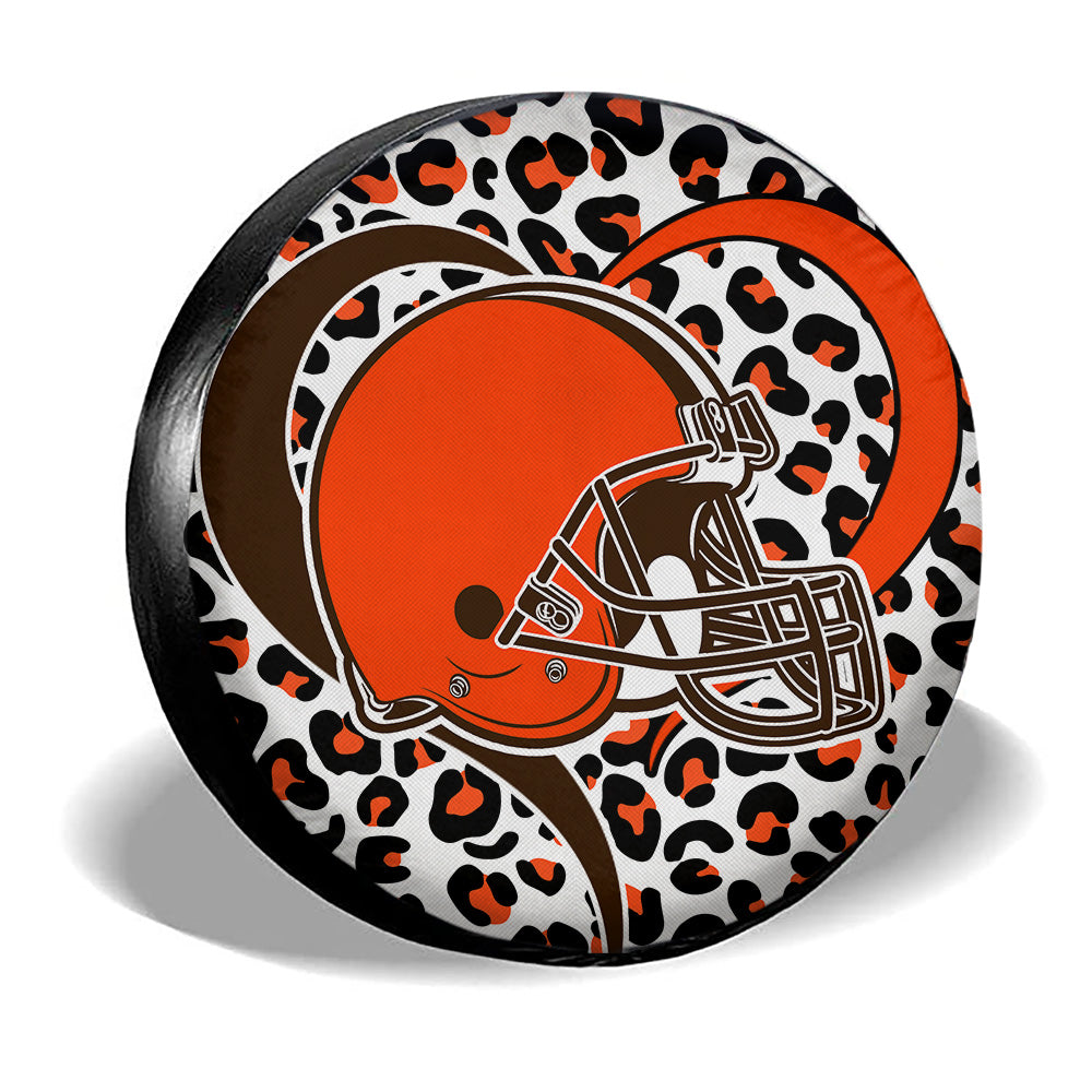 Cleveland Browns Spare Tire Cover Custom For Fans - Gearcarcover - 3