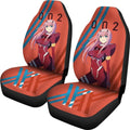 Code 002 Zero Two Car Seat Covers Custom Anime Darling In The Franxx Car Interior Accessories - Gearcarcover - 3
