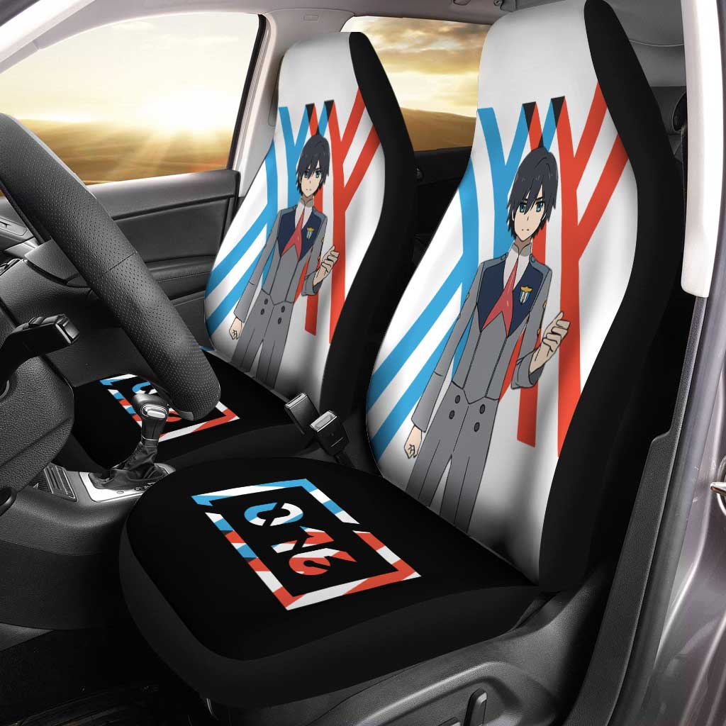 Code 016 Hiro Car Seat Covers Custom Darling In The Franxx Anime Car Accessories - Gearcarcover - 1