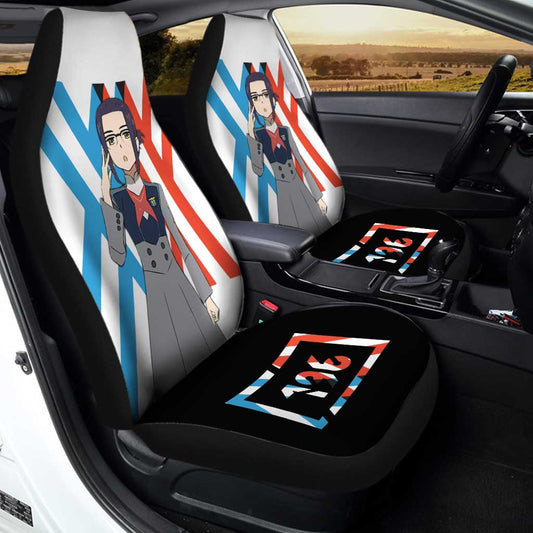 Code 196 Ikuno Car Seat Covers Custom Darling In The Franxx Anime Car Accessories - Gearcarcover - 2