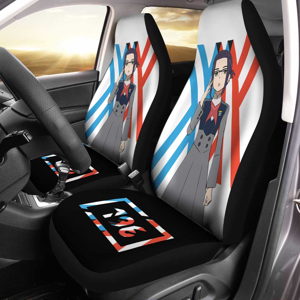 Code 196 Ikuno Car Seat Covers Custom Darling In The Franxx Anime Car Accessories - Gearcarcover - 1