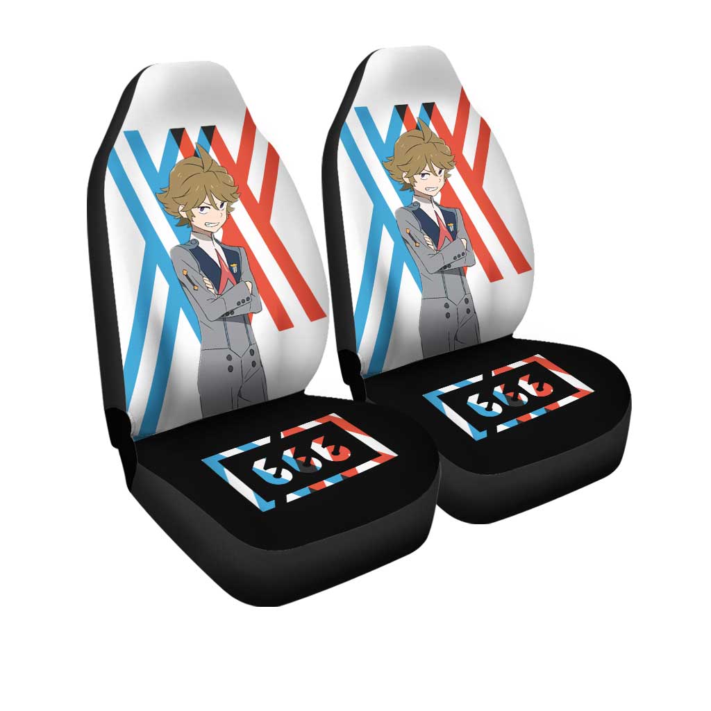 Code 666 Zorome Car Seat Covers Custom Darling In The Franxx Anime Car Accessories - Gearcarcover - 3
