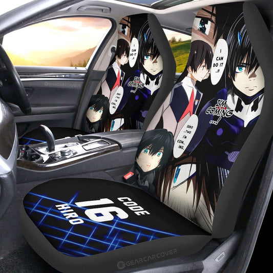 Code:016 Hiro Car Seat Covers Custom DARLING In The FRANXX Anime For Anime Fans - Gearcarcover - 2