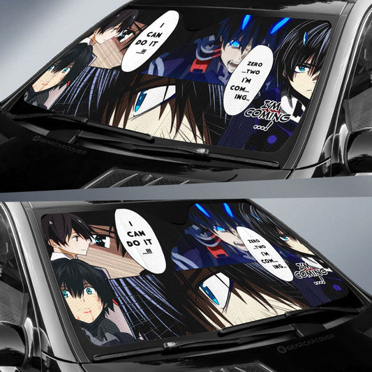 Code:016 Hiro Car Sunshade Custom DARLING In The FRANXX Anime For Anime Fans - Gearcarcover - 2