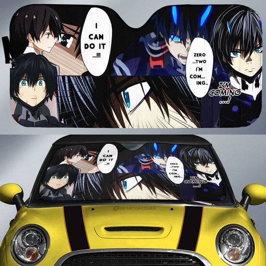 Code:016 Hiro Car Sunshade Custom DARLING In The FRANXX Anime For Anime Fans - Gearcarcover - 1