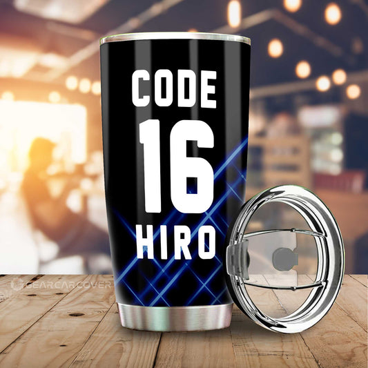 Code:016 Hiro Tumbler Cup Custom DARLING In The FRANXX Anime For Anime Fans - Gearcarcover - 2