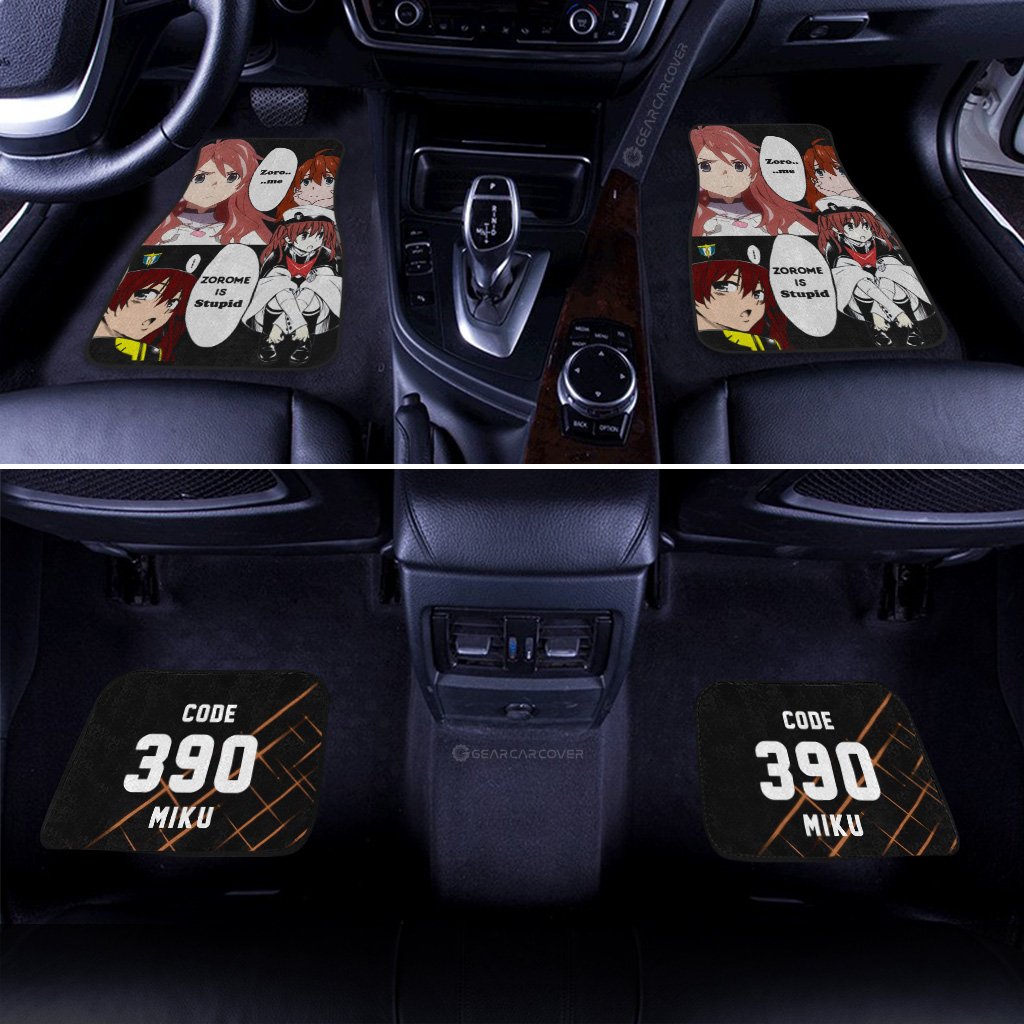 Code:390 Miku Car Floor Mats Custom DARLING In The FRANXX Anime Car Accessories - Gearcarcover - 3