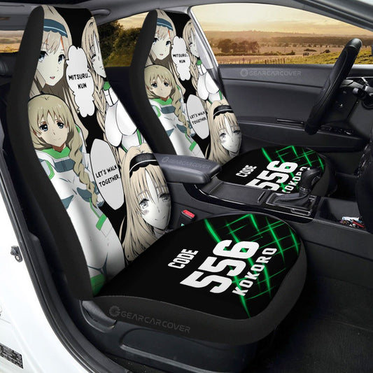 Code:556 Kokoro Car Seat Covers Custom DARLING In The FRANXX Anime Car Accessories - Gearcarcover - 1