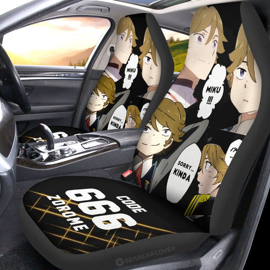 Code:666 Zorome Car Seat Covers Custom DARLING In The FRANXX Anime Car Accessories - Gearcarcover - 2