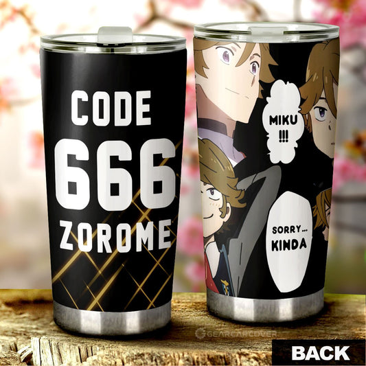 Code:666 Zorome Tumbler Cup Custom DARLING In The FRANXX Anime Car Accessories - Gearcarcover - 1