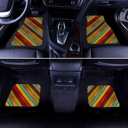 Color Strips Car Floor Mats Custom Colorful Car Accessories - Gearcarcover - 1