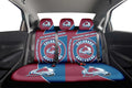 Colorado Avalanche Car Back Seat Cover Custom Car Accessories For Fans - Gearcarcover - 2