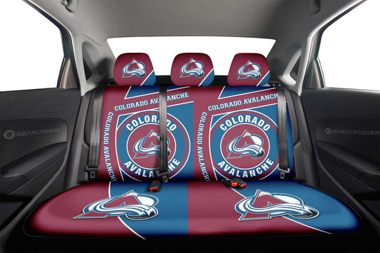 Colorado Avalanche Car Back Seat Cover Custom Car Accessories For Fans - Gearcarcover - 2