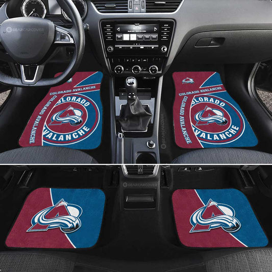 Colorado Avalanche Car Floor Mats Custom Car Accessories For Fans - Gearcarcover - 2