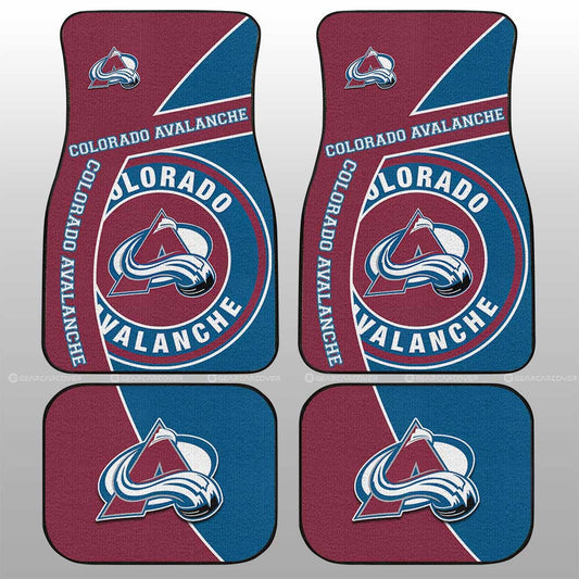 Colorado Avalanche Car Floor Mats Custom Car Accessories For Fans - Gearcarcover - 1