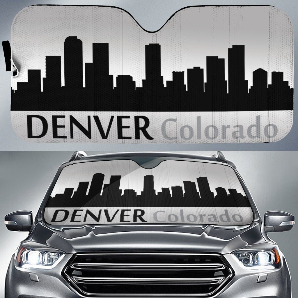 Colorado Denver Skyline Car Sunshade Custom Car Accessories - Gearcarcover - 1